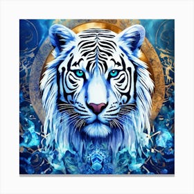 White Tiger 4 Canvas Print