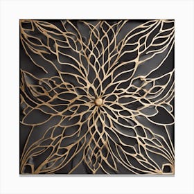 Golden Flower Canvas Print