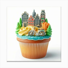 Amsterdam Cupcake 2 Canvas Print