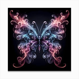 Butterfly In Smoke Canvas Print