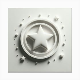 White Star Canvas Print