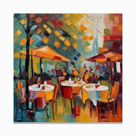 Table In The Park Canvas Print