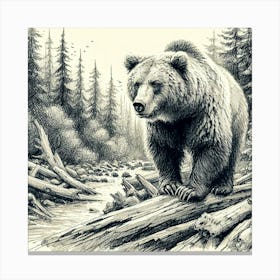 Grizzly Bear Canvas Print