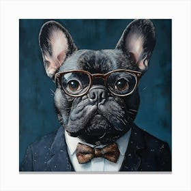 This Frenchie Is All Business 1 Canvas Print