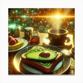Breakfast In The City 1 Canvas Print