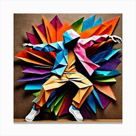 Origami Dancer 86 Canvas Print