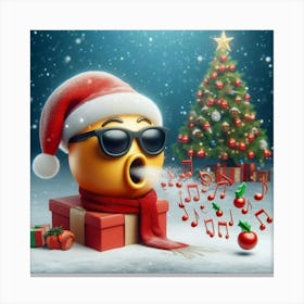 Christmas Emoji 4 Toile