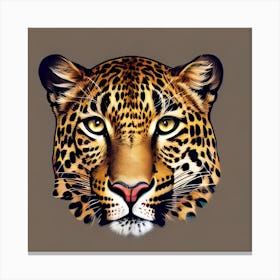 Leopard Head 2 Canvas Print