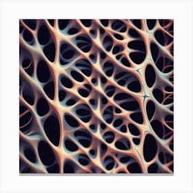 Close Up Of A Cell Structure Canvas Print