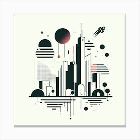 Abstract Cityscape 2 Canvas Print