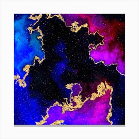 100 Nebulas in Space with Stars Abstract n.097 Canvas Print
