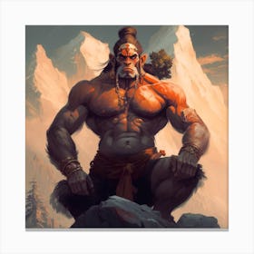 Lord Hanuman 4 Canvas Print