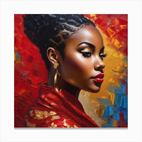 African American Woman 1 Canvas Print