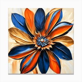 Abstract Daisy Canvas Print