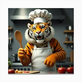 Flux Dev A Majestic Tiger Its Vibrant Orange And Black Stripes 2 Canvas Print