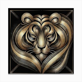 Gold Tiger Canvas Print Canvas Print