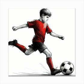 Soccer boy 1 Canvas Print