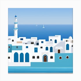 Greece City Canvas Print