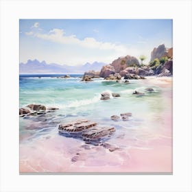 Pink Sands: Twilight Tranquility Canvas Print