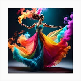 Colorful Dancer Canvas Print