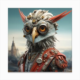 Owl In The City Canvas Print