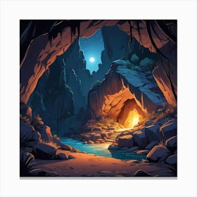 Mountain Cave Canvas Print