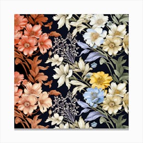 Floral Seamless Pattern 8 Canvas Print