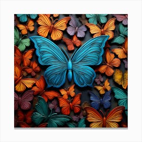 Colorful Butterflies 3 Canvas Print