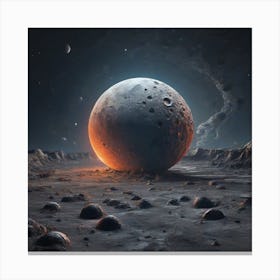 Lunar surface 1 Canvas Print