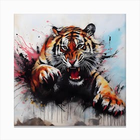 Tiger Splash Color 1 Canvas Print