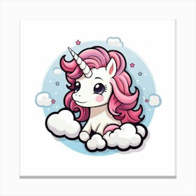 Cute Unicorn 452 Canvas Print