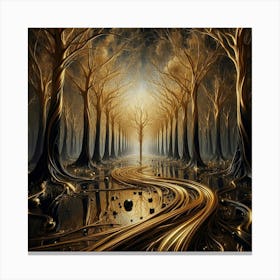 Golden Forest 19 Canvas Print