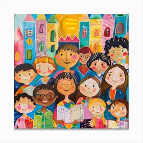 Children's Choir 2 Canvas Print