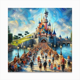 Disneyland, France 3 Canvas Print