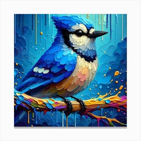 Blue Jay Painting 2 Canvas Print