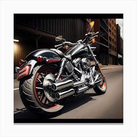 Harley-Davidson Fat Boy Canvas Print