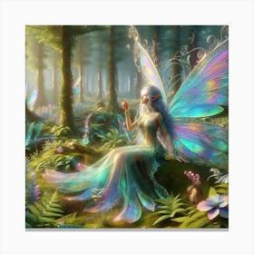 Fairy In The Forest 8 Canvas Print