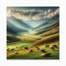 Landscape With Sheep Toile