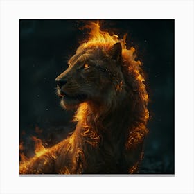 Fire Lion Canvas Print