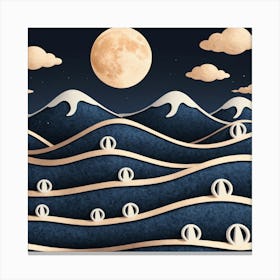 Moon In The Sky 2 Canvas Print