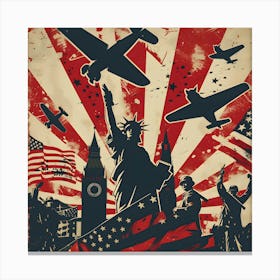 Usa Poster Canvas Print