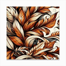 Autumn leaves swirling Canvas Print