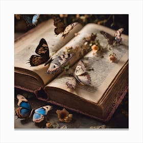 Butterflies From Book 1 Canvas Print