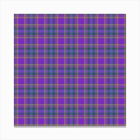 Purple Tartan Canvas Print