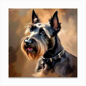 Schnauzer Dog Canvas Print