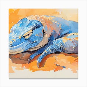 Blue Iguana Canvas Print