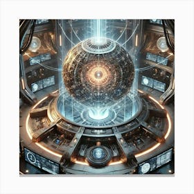 Gravitational Control Core Converted Canvas Print