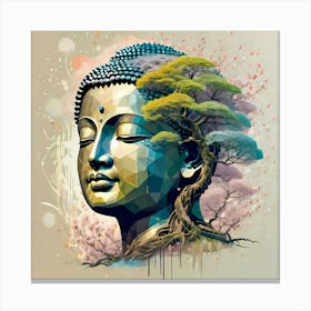 Buddha One With Nature Canvas Print