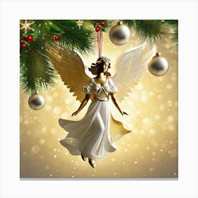 Angel Christmas Ornament 1 Canvas Print