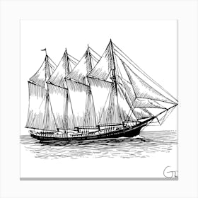 Sail Ship 1 Canvas Print